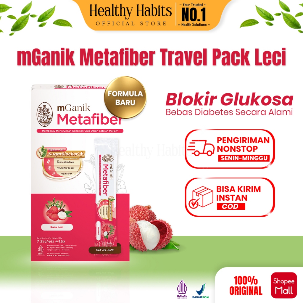 mGanik - Metafiber Sachet M Ganik - Suplemen Serat Diabetes