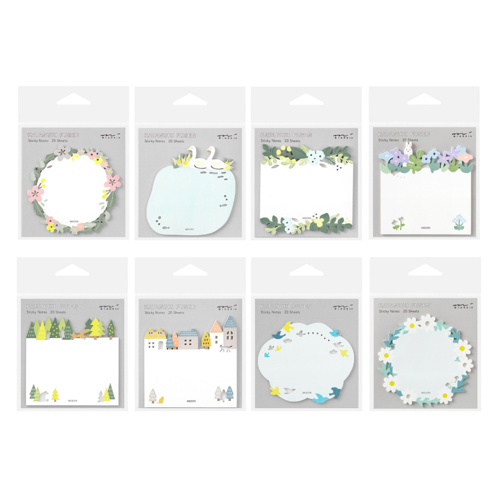 Jual Midori Sticky Note Katanuki Fusen Die Cut Memo Tempel Label Kertas ...