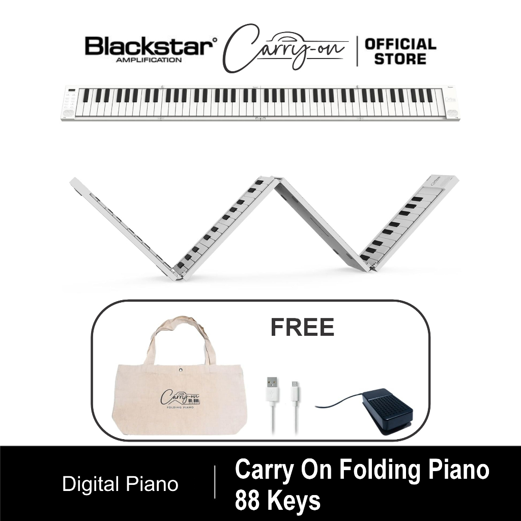 Jual Blackstar CARRY-ON-FP88 Carry On Folding Piano 88 Keys White | USB ...