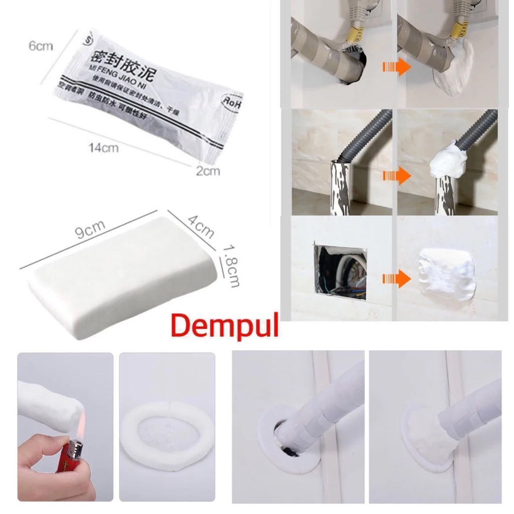 Jual Dempul Tembok Dinding Instant Akan Mengeras Lem Pasta Elastis ...
