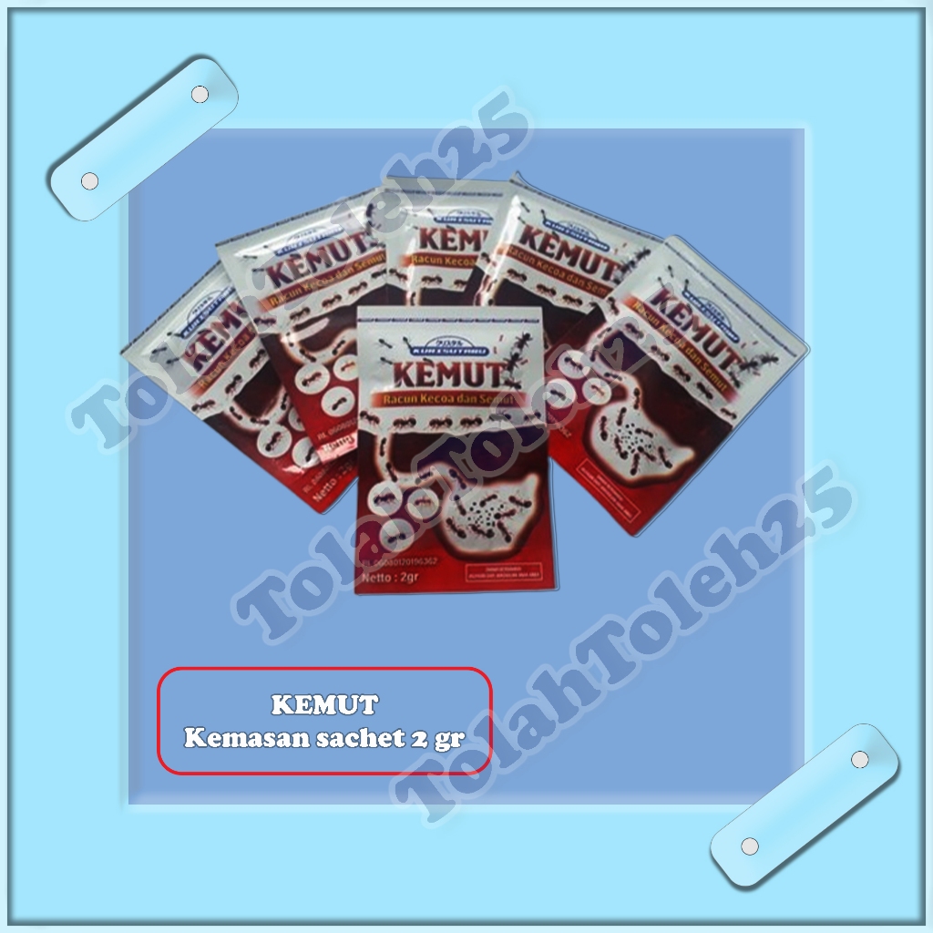 Jual KEMUT racun kecoa semut Kemasan sachet 2 gr | Shopee Indonesia