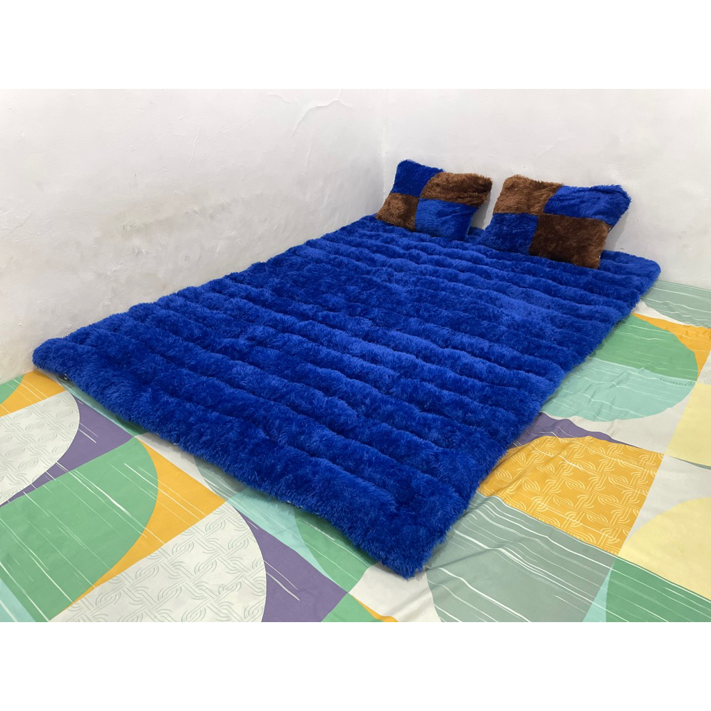 Jual KASUR LANTAI CIMOL BULU RASFUR FREE 2 BANTAL | Shopee Indonesia