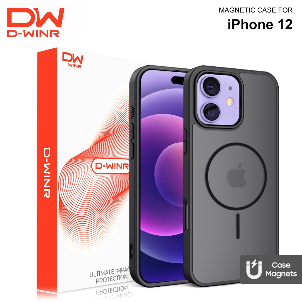 Custodia Premium Flip Magnetica Per IPhone 12 Pro/12 (6,1 Pollici) | Pelle PU Con Porta Tessere E Supporto | Rosa