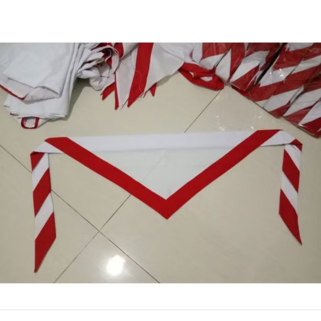Jual hasduk Pramuka SD SMP SMA JUMBO merah putih kwalitas premium KACU ...
