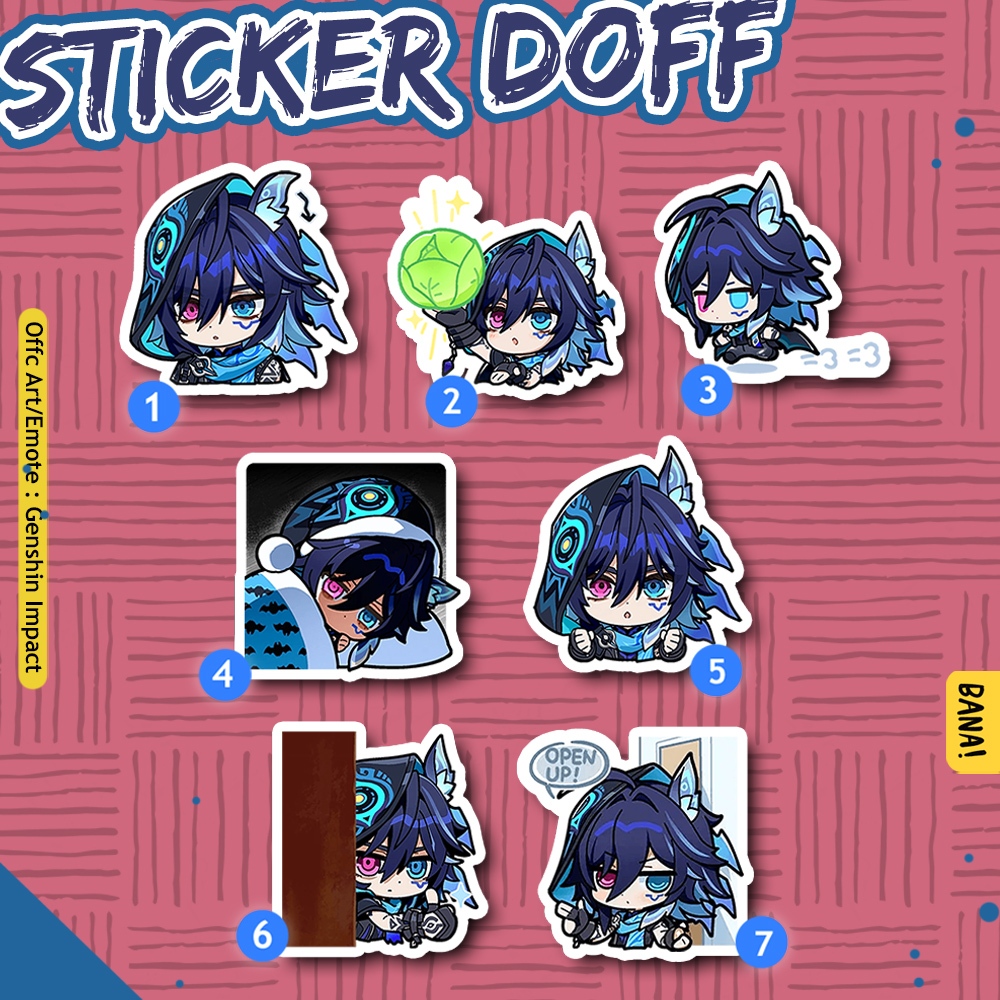 Jual Stiker ORORON Genshin Impact Sticker Anime Waterproof Doff | BANA ...