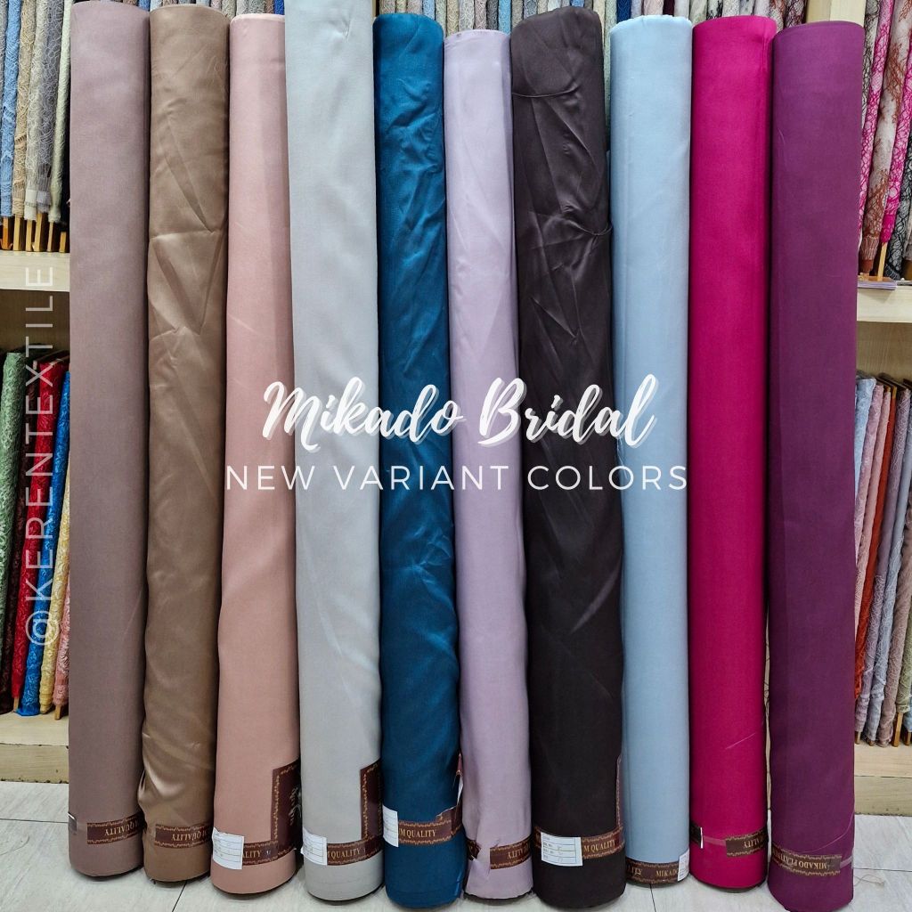 Jual NEW COLORS!! MIKADO BRIDAL/MIKADO POLOS/KAIN MIKADO | Shopee Indonesia