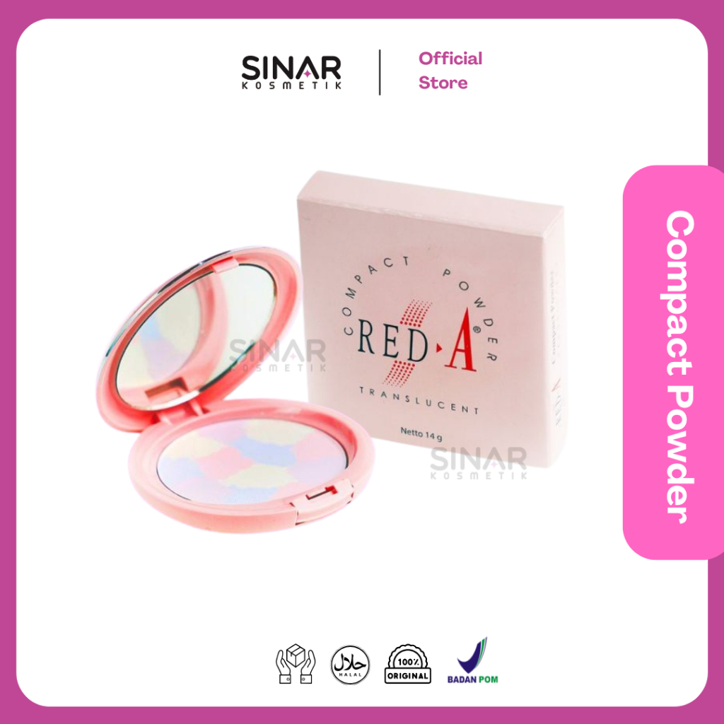 Jual Red-A Compact Powder Translucent with Oil Absorber, Emollient ...