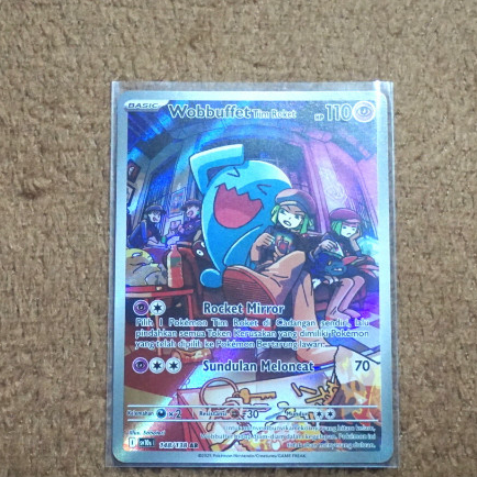 Jual Kartu TCG Pokemon Indonesia Kehadiran Juara : Wobbuffet Tim Roket ...