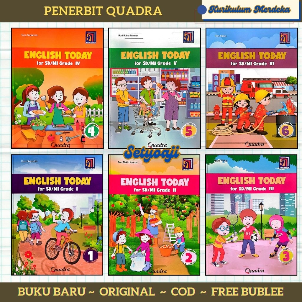 Jual English Today Edisi Revisi For SD/ MI Kelas 1 2 3 4 5 6 Kurikulum ...