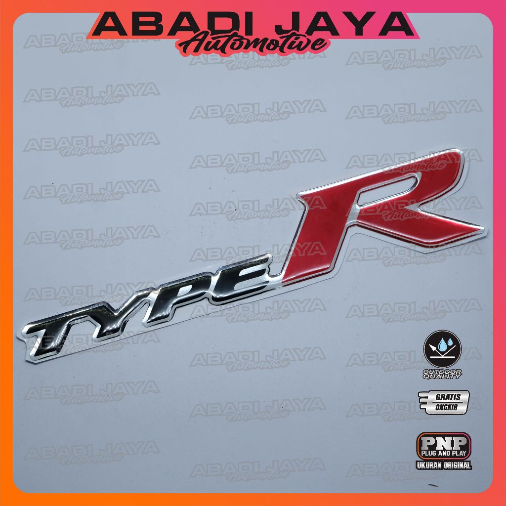 Jual Emblem timbul honda Type R / Emblem Type R | Shopee Indonesia