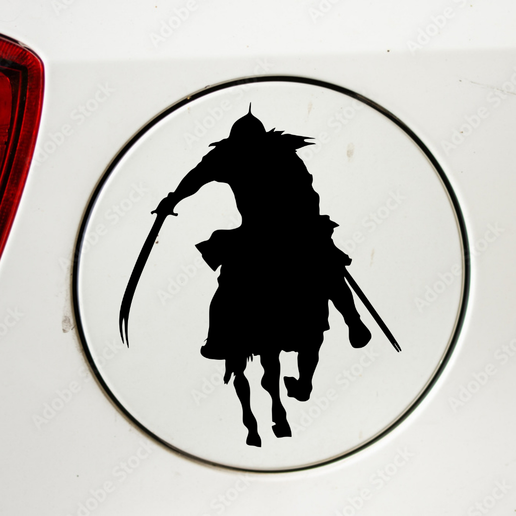 Jual CUTTING STICKER MOBIL KUDA PERANG STIKER TUTUP TANKI TANGKI MOBIL ...
