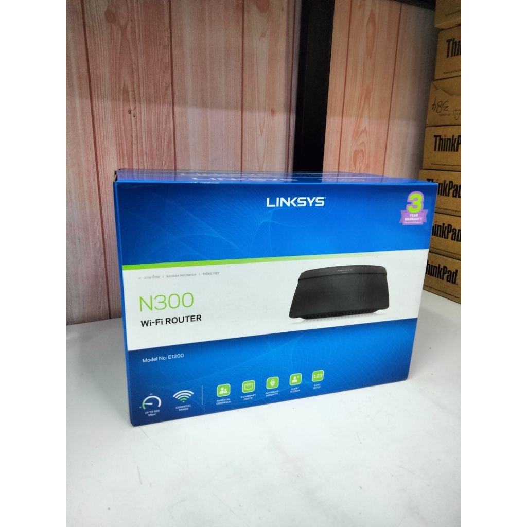 Jual WIFI ROUTER LINKSYS N300 BARANG BARU STOK LAMA LENGKAP DUS DAN ...