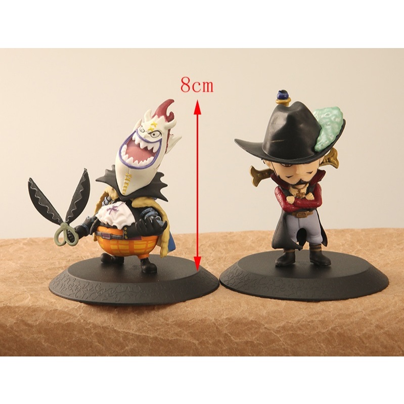 Jual One Piece Mini Action Figure Boa Mihawk Blackbeard Kuma | Shopee ...