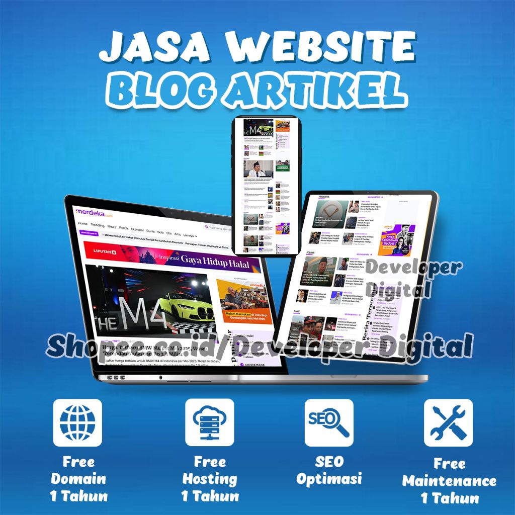 Jasa Website Blog & Artikel Termurah di Indonesia | Developer Digital