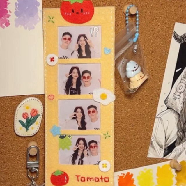Jual FEBRIC PHOTO FRAME MOTIF LUCU PHOTOBOOTH PHOTO STRIP TOMATO VIRAL ...