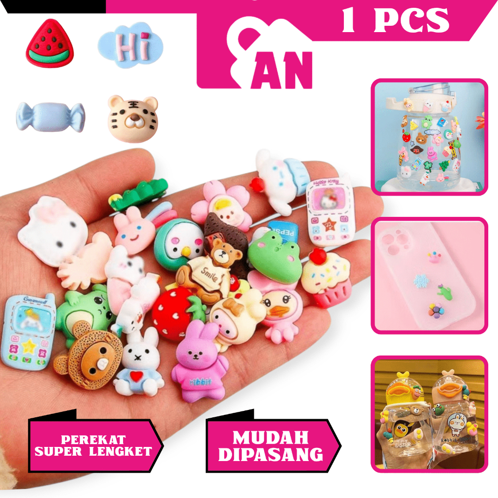 Jual 1PCS Stiker 3D Timbul Sticker Tempel Karakter Motif Lucu Kulkas ...