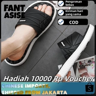 FANTASISE-  Sandal Pria sandal slipper pria sandal pria dewasa Import Ringan Kuat Anti Slip Tidak Licin Sandal Import