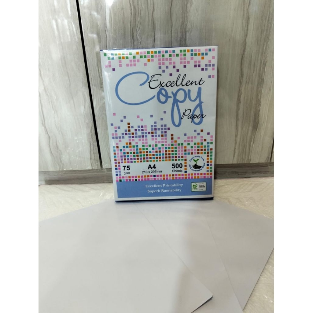 Jual KERTAS HVS EXCELLENT A4 (1 RIM 500 LBR) | Shopee Indonesia