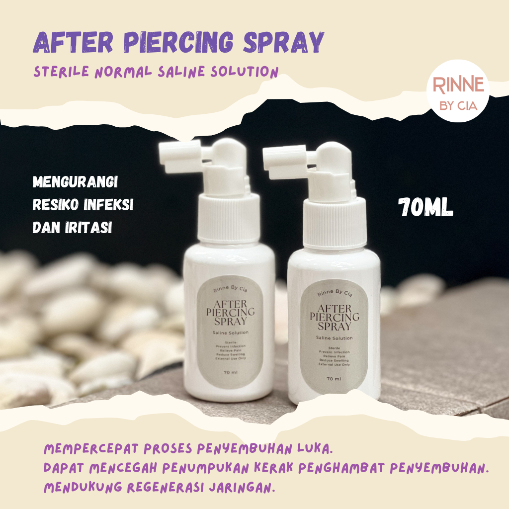 Jual Piercing Aftercare Spray Saline Solution 70 ml | Shopee Indonesia