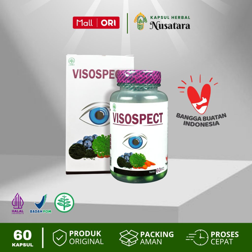 Jual VISOSPECT + Omaag Kapsul Obat Kesehatan Mata Herbal Minus Silinder ...