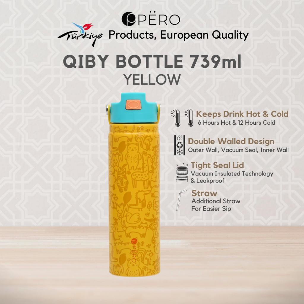 Jual Pero Permos Qiby Bottle Tumbler 739ML / Botol Minum Tumbler Vakum ...