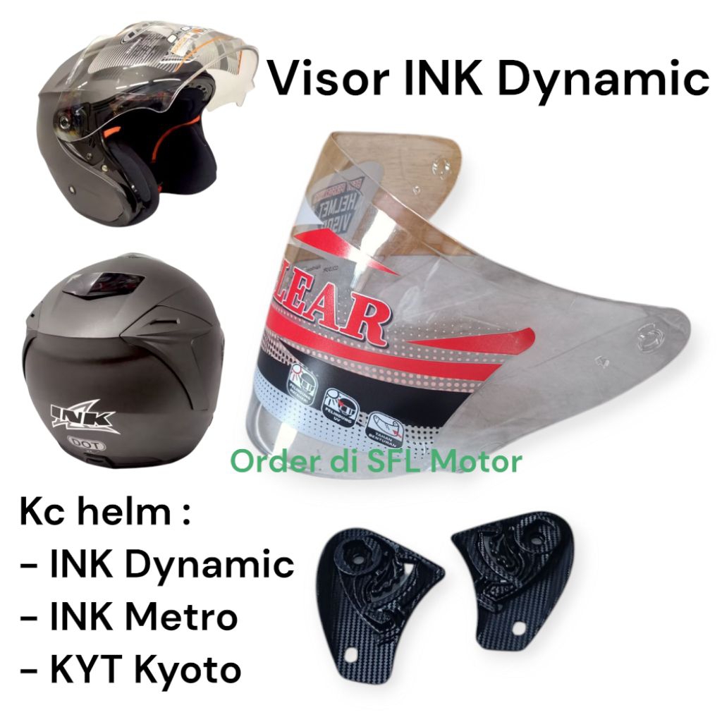Jual Kaca Helm Visor Helm INK Dynamic INK Metro Doble Visor | Shopee ...