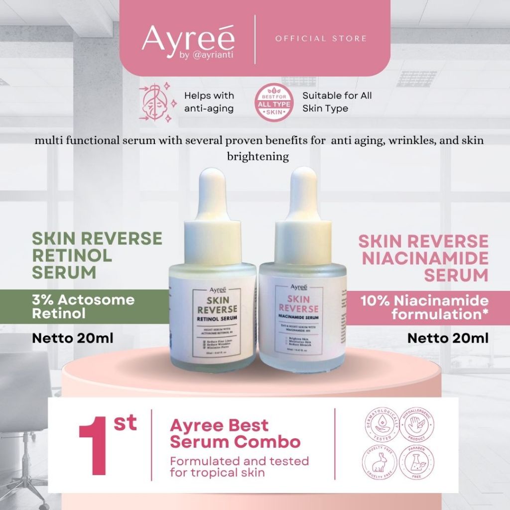 Jual Ayree Skin Reverse Retinol & Niacinamide Serum | Shopee Indonesia