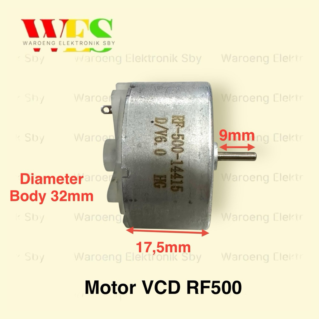 Jual MOTOR VCD RF-500 / MOTOR DINAMO 6VOLT | Shopee Indonesia