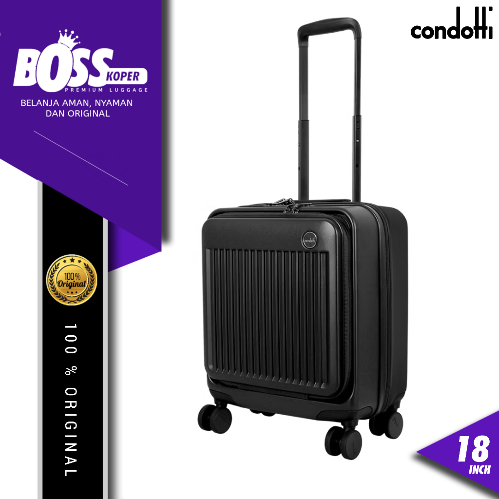 Jual Koper 18 inch cabin hardcase CONDOTTI kabin laptop tsa lock ...