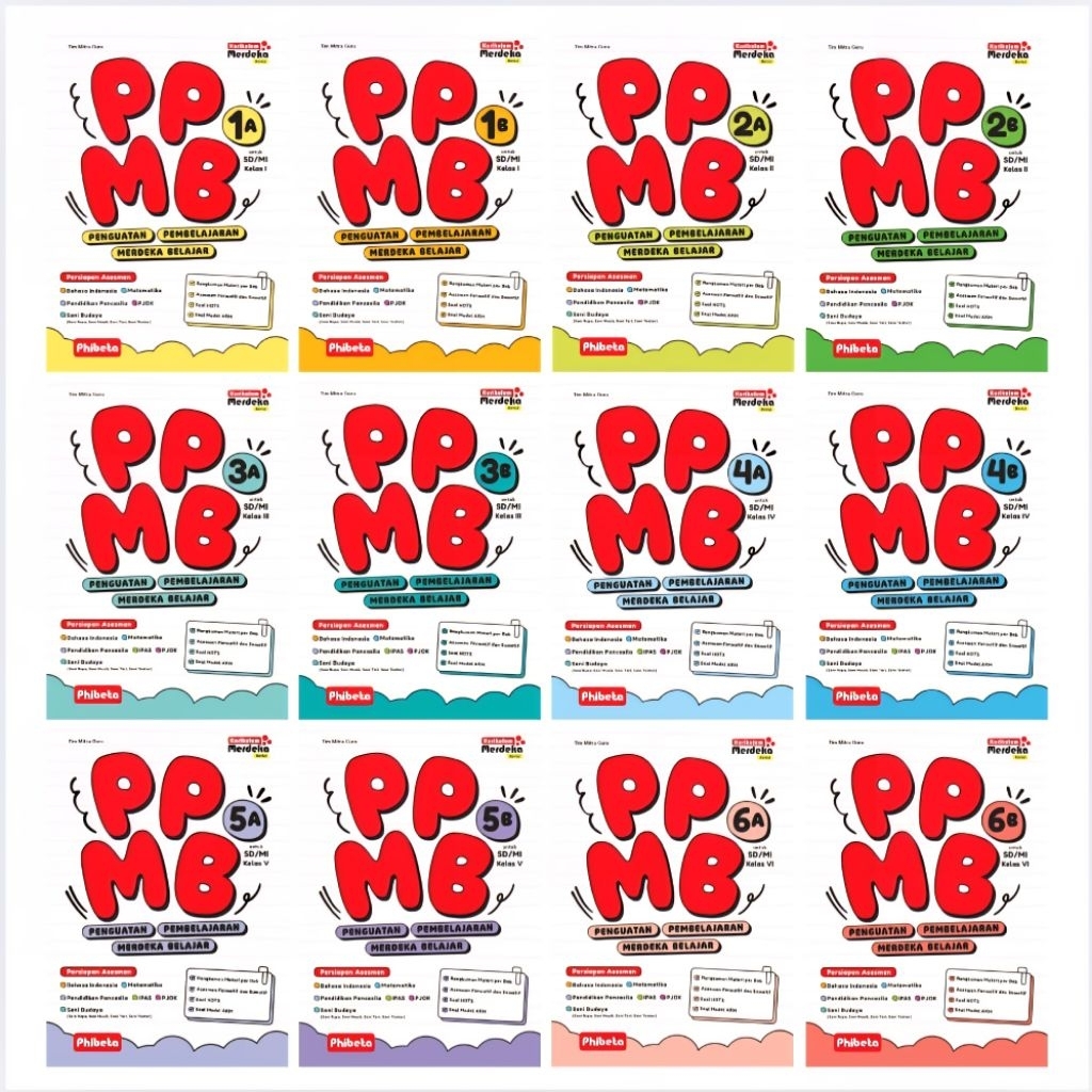 Jual BUKU PPMB JILID 1A 1B 2A 2B 3A 3B 4A 4B 5A 5B 6A 6B PHIBETA ...