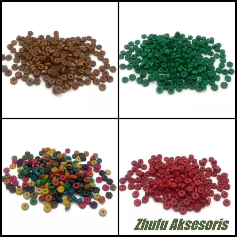 Jual 1 Pon Manik Kayu Pembatas Roda 6mm | Shopee Indonesia