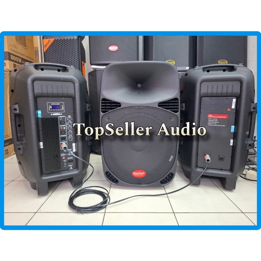 Jual Paket Sound System Karaoke Speaker 15 Inch BareTone [ Aktif ...