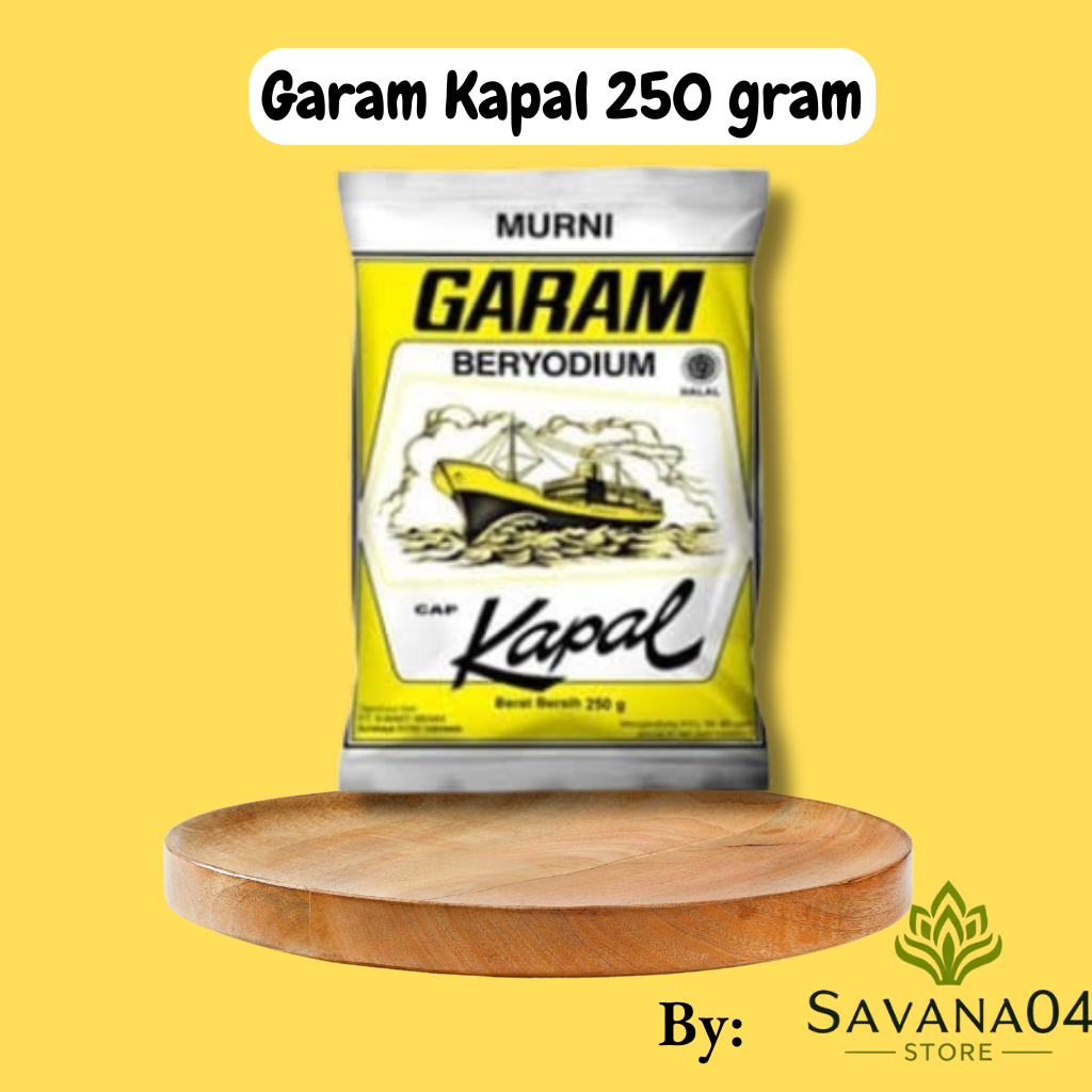 Jual Garam Dapur Cap Kapal 250 gram | Shopee Indonesia