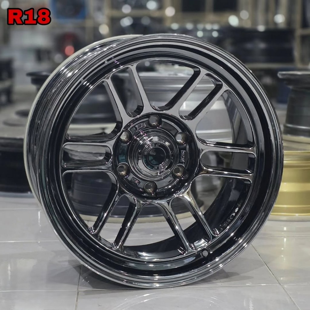 Jual velg racing r18 RPT BLACK CROME velg ring 18 Pajero fortuner ...
