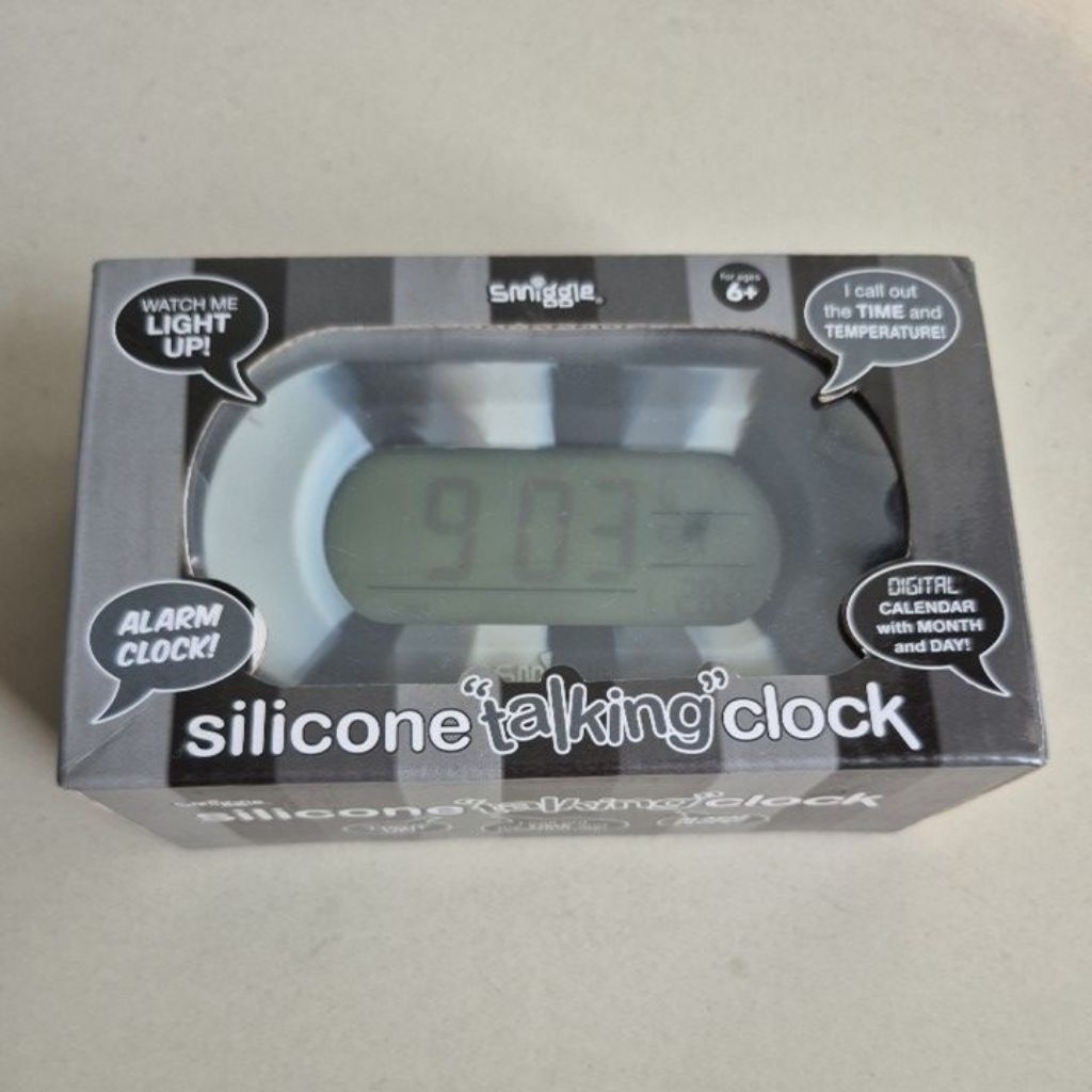 Jual Smiggle Silicone Talking Clock Original Jam Berbicara Digital ...