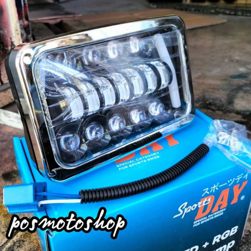 Jual daymaker Led Kotak 16 Mata Set Batok pnp Honda WIN GL100 GL MAX ...