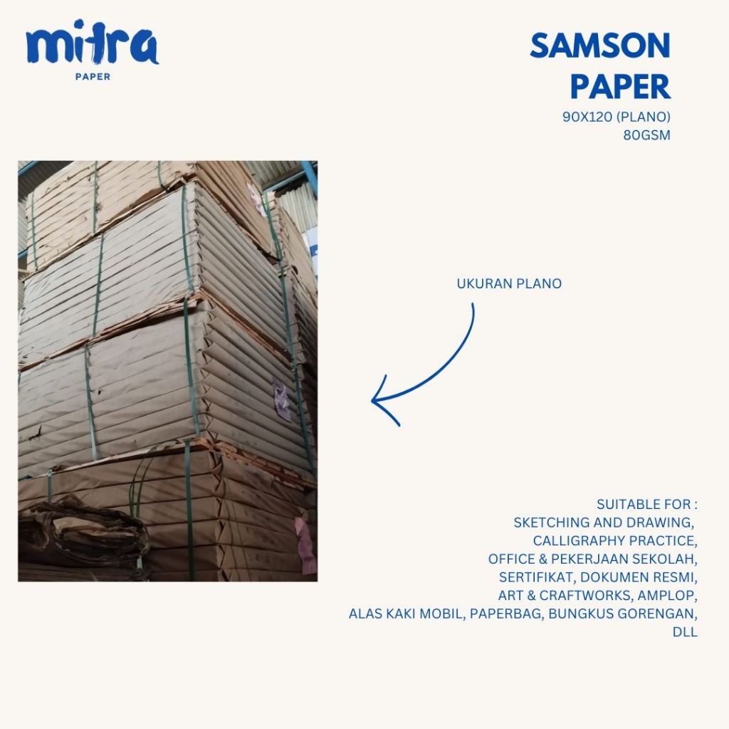 Jual Kertas Samson 80 Gr Ukuran 90x120 cm | Shopee Indonesia
