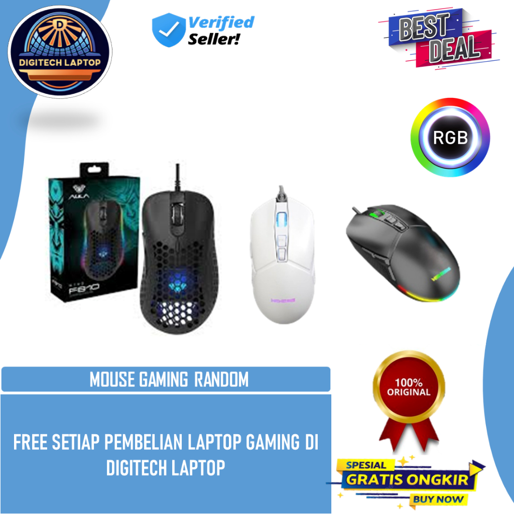 Jual FREE MOUSE GAMING RGB RANDOM SETIAP PEMBELIAN LAPTOP GAMING ...