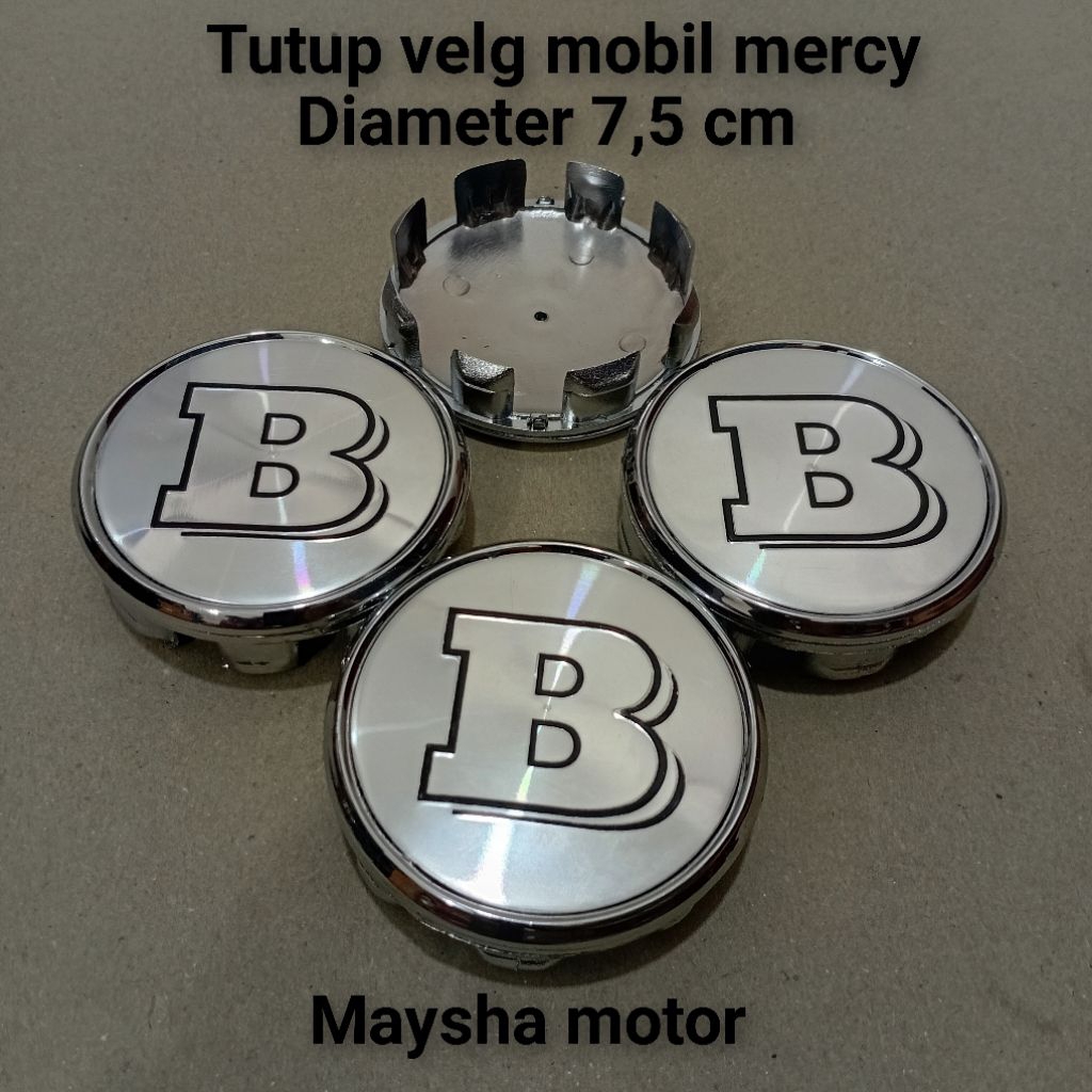 Jual dop roda tutup velg mobil mercy Mercedes Benz logo BRABUS diameter ...