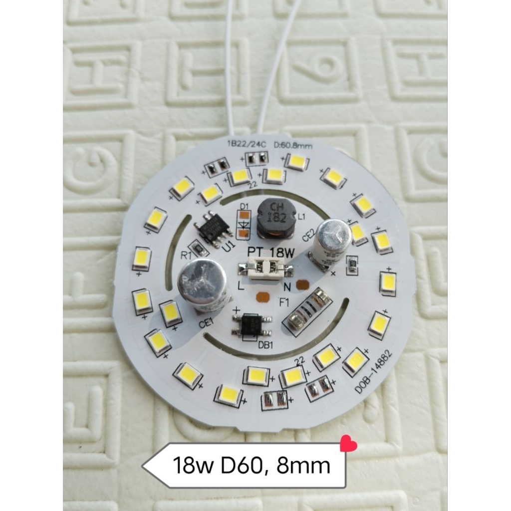 Jual pcb led PT 18w putih terang D.60mm | Shopee Indonesia