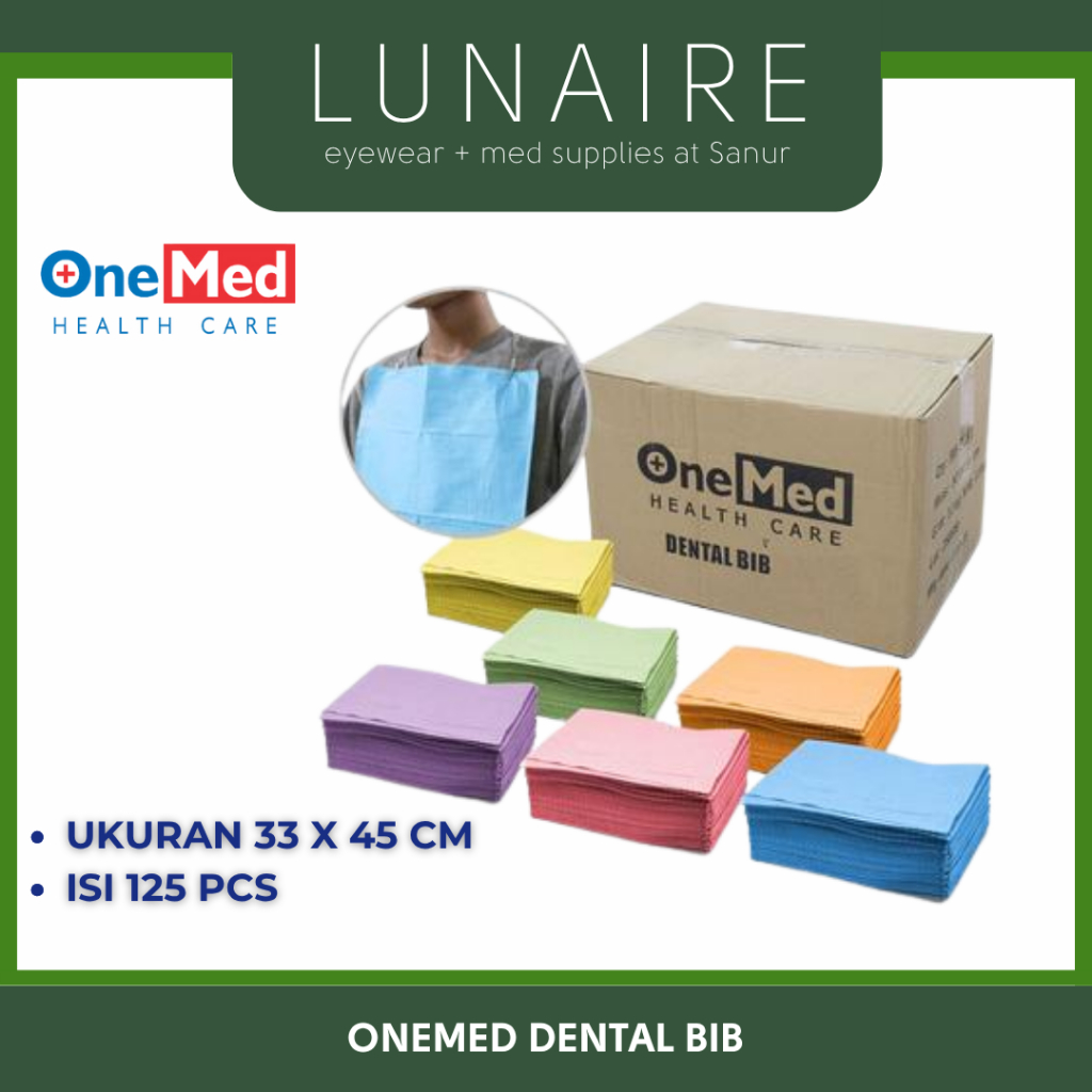 Jual ONEMED Dental BIB Polybib | Celemek Pasien Dental | Shopee Indonesia
