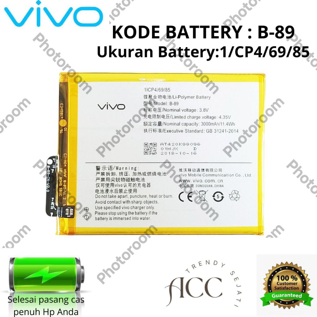 CS-BYX610SL Batteria 3000mAh compatibile con [BBK] VIVO X6