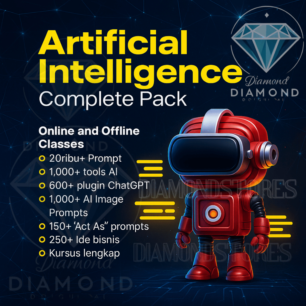 (A15) AI Complete Pack – Rahasia Jago Pakai AI dalam Waktu Singkat! Prompt, Image Plugin, Tools & Ecourse