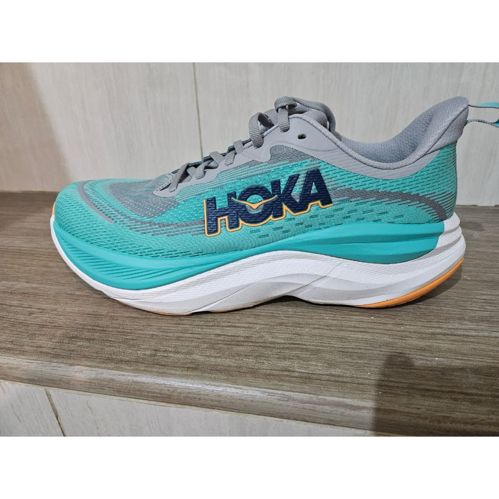 Jual H0KA Skyflow Men's Running Shoes -Stellar Grey / Shoreline ...
