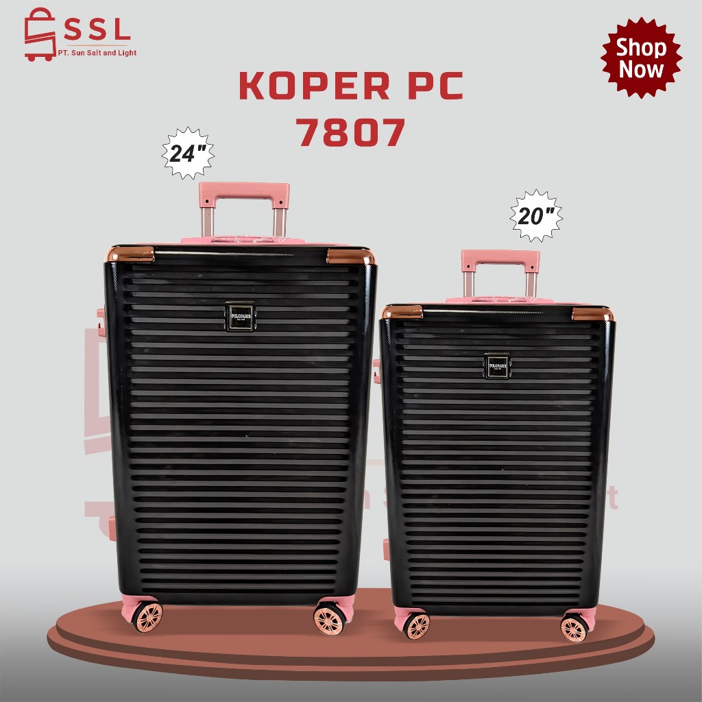 Jual Koper Premium Lokal V7803 V7807 Size 20/24 Policarbonate + Fiber ...