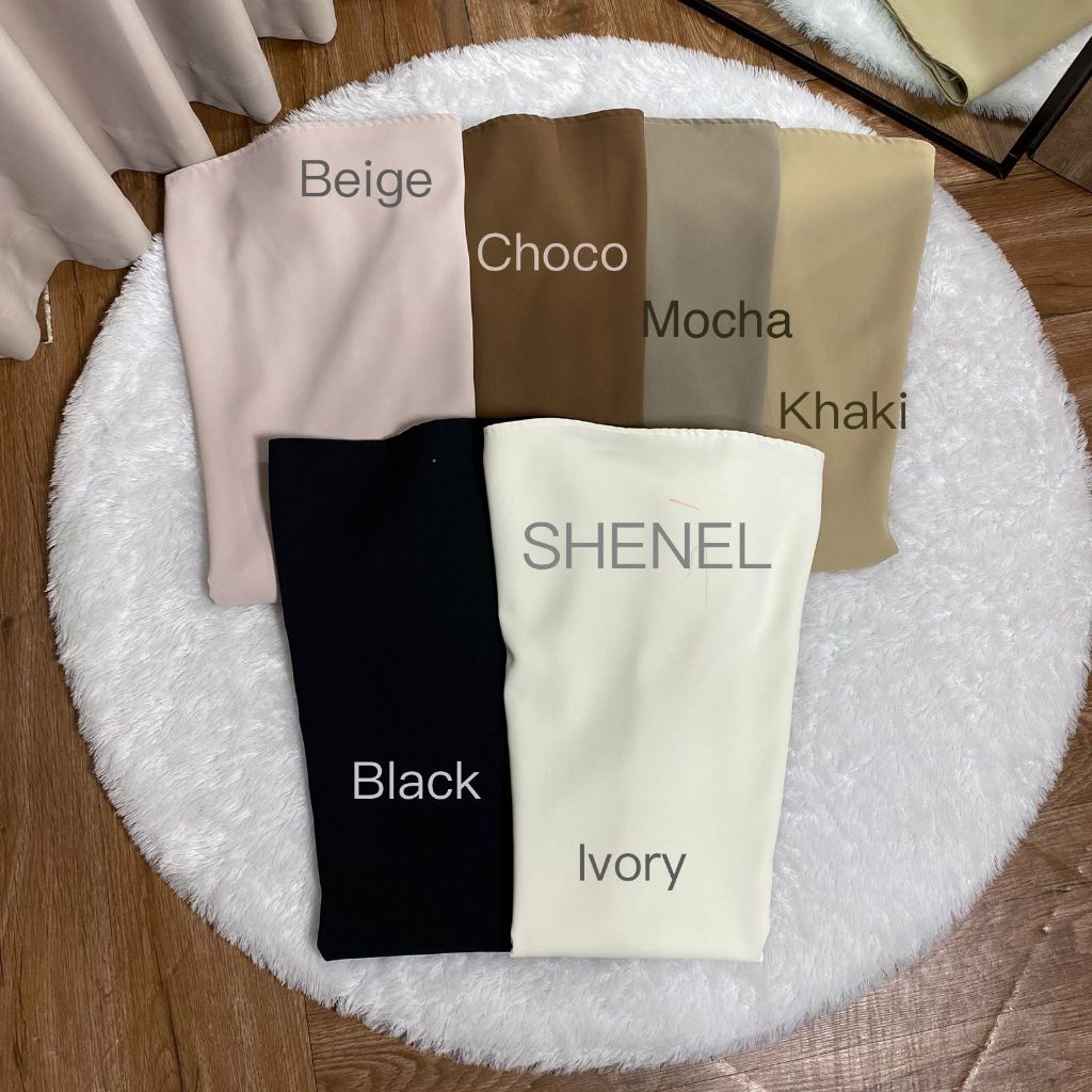 Shenel Flared Skirt Panjang Rok Formal Midi611 Maxi612 Flowy Kantor Kuliah Kekinian Premium