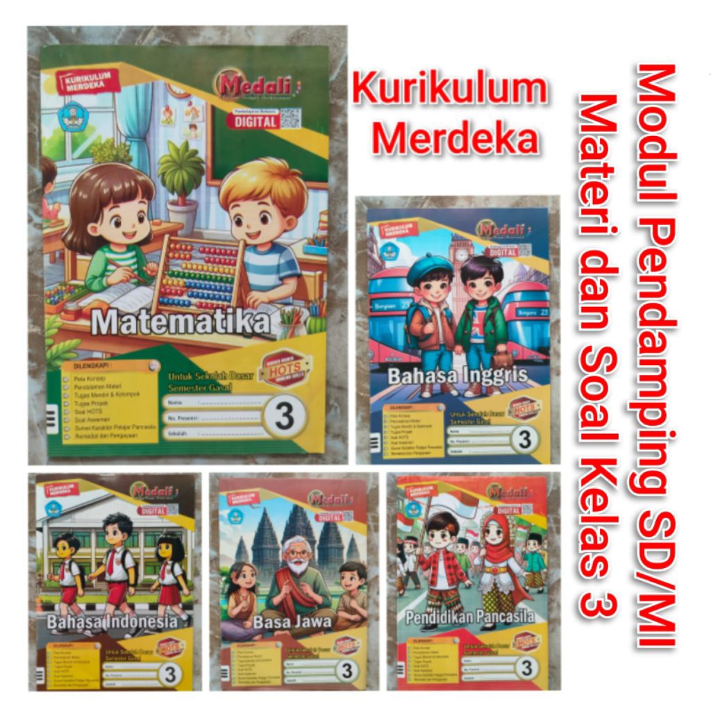 Jual Modul SD/MI Kelas 3 Kurikulum Merdeka Terbaru Semester 1 LKS SD ...