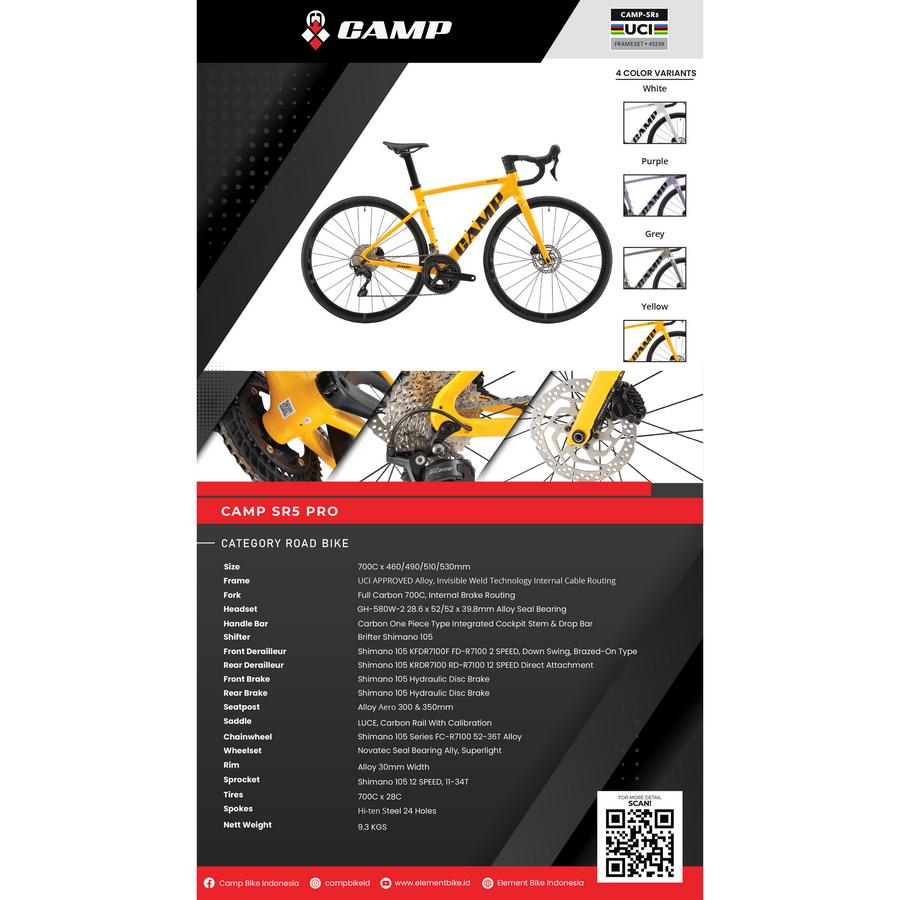 Jual Sepeda Balap CAMP SR5 Pro - Road Bike | Shopee Indonesia