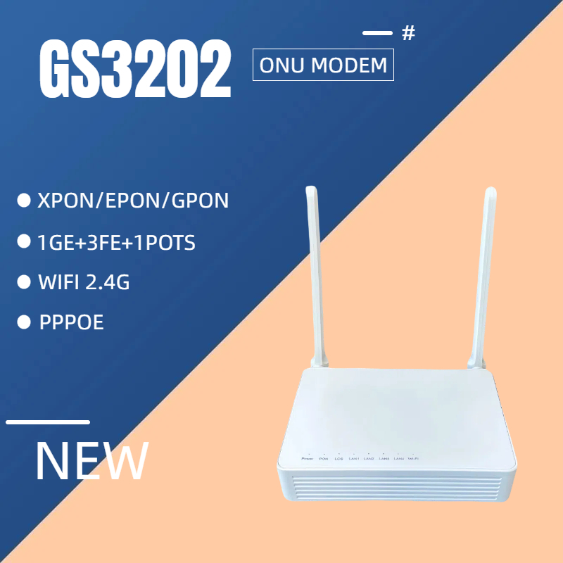 Jual 【BARU ORI】ONT MODEM GS3202 4 PORT + WiFi 2.4GHz & VOIP | 1 GIGABIT ...