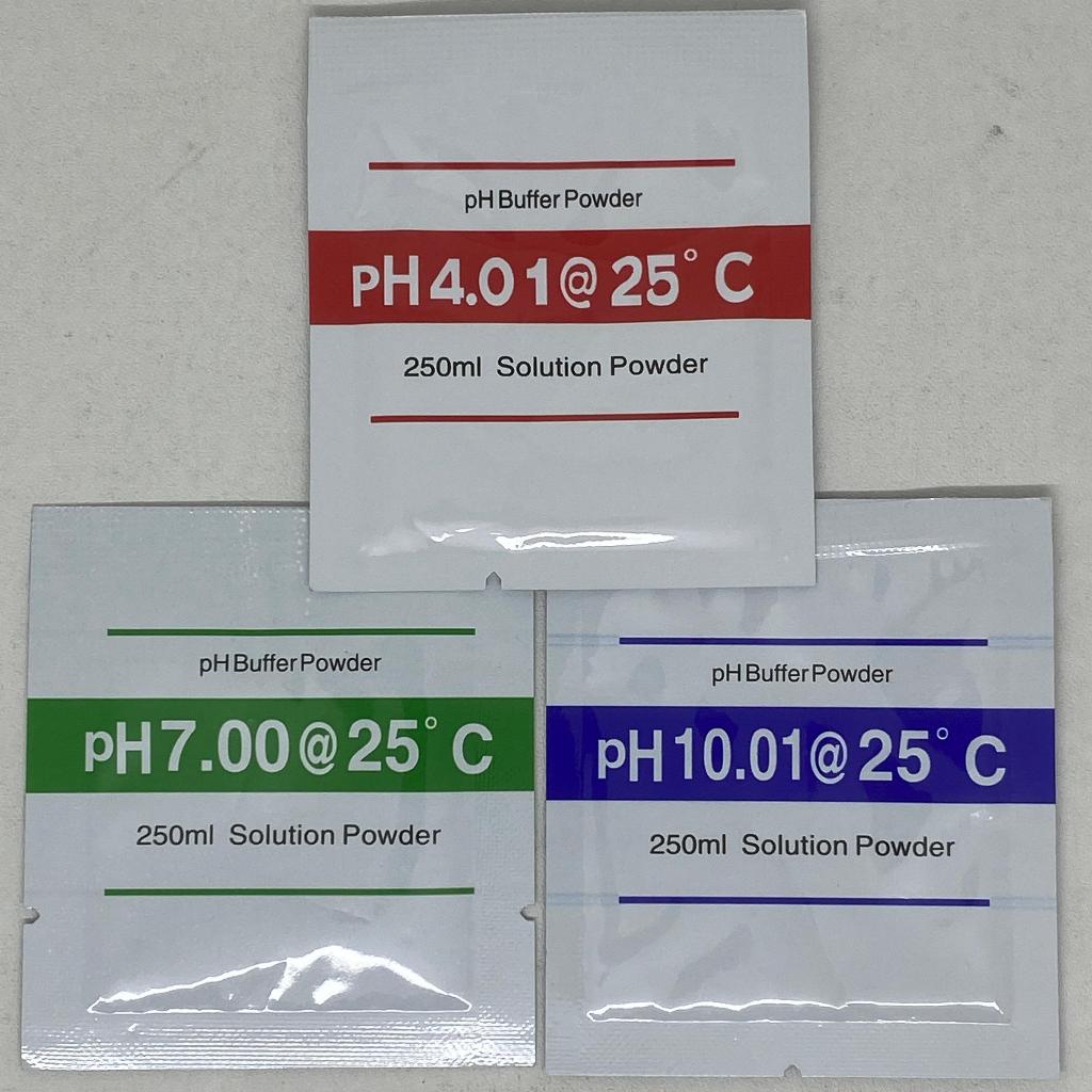 Jual Set Serbuk Kalibrasi pH Meter 4.01 7.00 10.01 Buffer Powder ...
